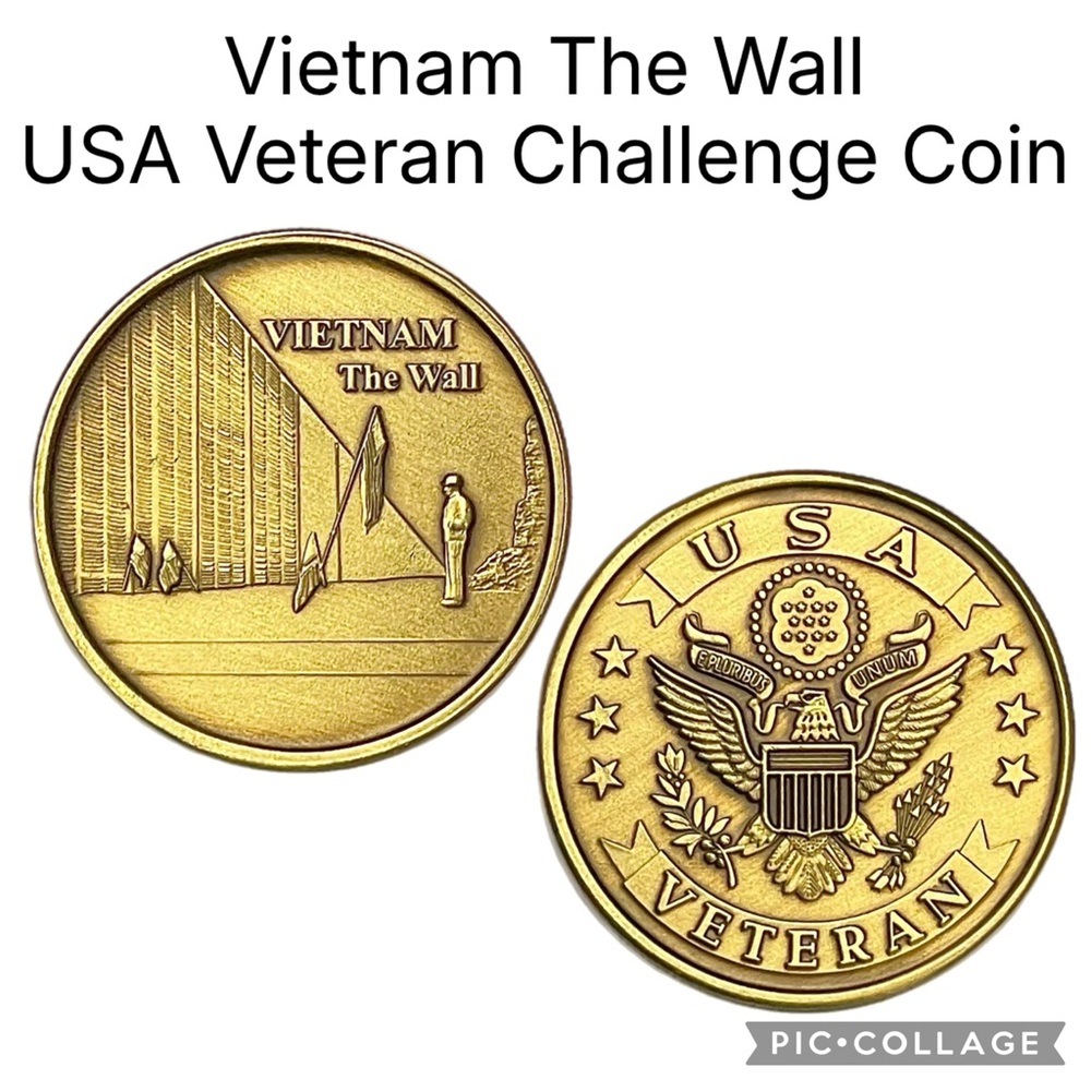 Vietnam The Wall USA Veteran Challenge Coin